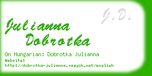 julianna dobrotka business card